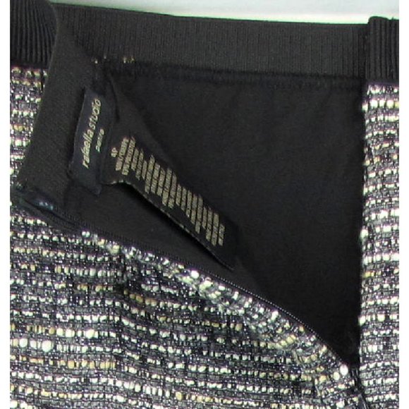 SALE! Tweed Black Gray Midi Knee Skirt - Picture 3 of 3